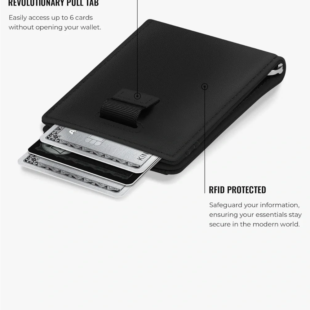 Kings Loot Trackable Wallet - AirTag Compatible - Black - Picture 5 of 11